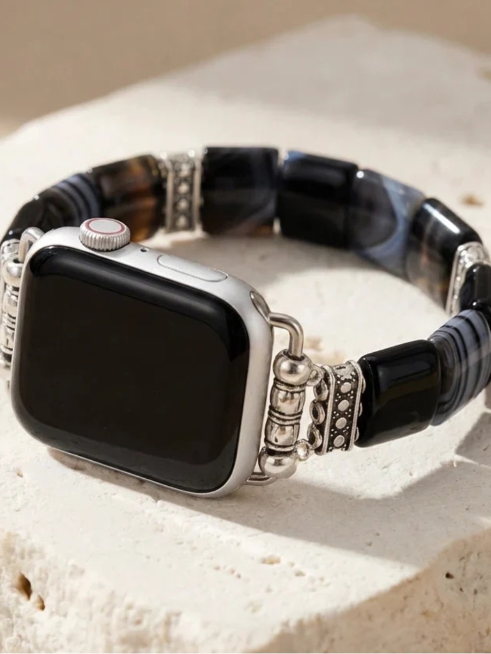 NWOT Cape Diablo Bohemian Noir Stretch Apple Watch Strap L